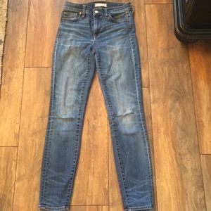 Madewell High Riser Skinny Jeans
